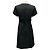 Vestido midi preto Voyou de manga curta com cinto da Givenchy - vista 3