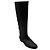 Autre Marque Botas Planas de Cuero Negras Altas Sarah Flint Negro