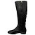 Autre Marque Botas Planas de Cuero Negras Altas Sarah Flint Negro - vista 3