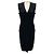 Abito da Cocktail Nero Senza Maniche V-Neck Jersey Les Copains