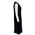 Abito da Cocktail Nero Senza Maniche V-Neck Jersey Les Copains - vista 2