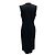 Abito da Cocktail Nero Senza Maniche V-Neck Jersey Les Copains - vista 3