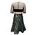 Autre Marque Teal Multi-Spitzen- und Jacquard-Cocktailkleid von J. Mendel Mehrfarben - Ansicht 3
