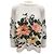 Leichtgrauer mehrfarbiger Blumen-Pullover aus Kaschmir von Lamberto Losani