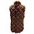 Chaleco de piel de sable marrón Michael Kors Castaño - vista 3
