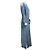 Peserico Midi-Kleid aus blauer Cordvelours mit Gürtel - Ansicht 2