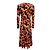 Vestido midi preto com flores multicoloridas e frente torcida de Prabal Gurung Multicor - vista 3