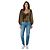 Top de terciopelo con estampado de leopardo marrón The Attico Castaño - vista 6