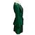 Completo giacca e gonna in seta verde vintage Thierry Mugler - vista 2