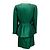 Completo giacca e gonna in seta verde vintage Thierry Mugler - vista 3