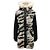 Mackage Abrigo Parka de Piel de Conejo Suri Camuflaje Gris