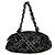 Chanel Vintage Zip Bowler Printed Jacquard Large Nero
