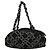 Chanel Vintage Zip Bowler Printed Jacquard Large Nero - vista 2