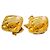Chanel CC Rhombus Clip-On Metal D'oro - vista 2