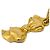 Chanel CC Rhombus Clip-On Metal D'oro - vista 3