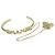 Bracciale rigido Chanel Logo con metallo CC e cristalli D'oro