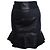Falda de cuero Isabel Marant con volantes Negro