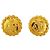 Chanel Mademoiselle Circle Ohrringe Golden