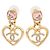 Boucles d'oreilles en métal avec strass Coco Mark de Chanel