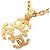 Collana Pendente Triple CC Placcata Oro Chanel D'oro - vista 2