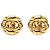 Orecchini rotondi a clip CC in oro placcato Chanel D'oro