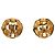 Orecchini rotondi a clip CC in oro placcato Chanel D'oro - vista 2
