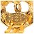 Orecchini rotondi a clip CC in oro placcato Chanel D'oro - vista 3