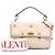 Valentino White Large Grained Calfskin Roman Stud Satchel Cream - view 11