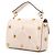 Valentino White Large Grained Calfskin Roman Stud Satchel Cream - view 2