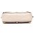 Valentino White Large Grained Calfskin Roman Stud Satchel Cream - view 3