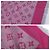 Sciarpa in seta con motivo Monogram Louis Vuitton Rosa Grigio - vista 7