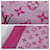 Sciarpa in seta con motivo Monogram Louis Vuitton Rosa Grigio - vista 9