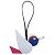 Portachiavi Kelly Birdie Charm di Hermès Bianco Rosso Blu