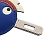 Portachiavi Kelly Birdie Charm di Hermès Bianco Rosso Blu - vista 4