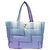 Jimmy Choo Raya Soft Nylon Tote Bag Blau Lila