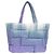 Jimmy Choo Raya Soft Nylon Tote Bag Blau Lila - Ansicht 2