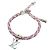Bracciale in pelle Louis Vuitton con charm Rosa Bianco Multicolore Verde
