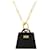 Hermès Kelly Amulet Black Necklace Golden Gold-plated