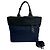 Borsa a mano Prada Tessuto in nylon e pelle, borsa tote 2 in 1, spalla Nero Blu navy