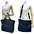 Borsa a mano Prada Tessuto in nylon e pelle, borsa tote 2 in 1, spalla Nero Blu navy - vista 2
