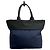 Borsa a mano Prada Tessuto in nylon e pelle, borsa tote 2 in 1, spalla Nero Blu navy - vista 3