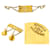 Orecchini Ear Cuff Chanel Coco Mark Matelassé GP D'oro - vista 2
