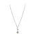 Collana a catena in perle finte Chanel Coco Mark Blu D'oro Bordò