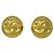 Chanel Vintage CC Round Clip-On Metal Small D'oro