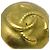 Chanel Vintage CC Round Clip-On Metal Small D'oro - vista 2