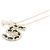 Collier en cuir avec strass Chanel Coco Mark No. 5 Noir Doré - vue 2