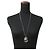 Collier en cuir avec strass Chanel Coco Mark No. 5 Noir Doré - vue 4