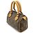 Pochette Mini Speedy Monogram Louis Vuitton Marrone - vista 3