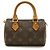 Pochette Mini Speedy Monogram Louis Vuitton Marrone - vista 2