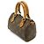 Pochette Mini Speedy Monogram Louis Vuitton Marrone - vista 3